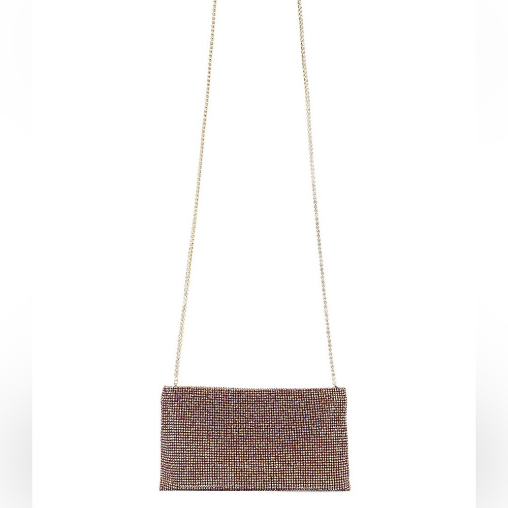 Benedetta Bruzziches Your Best Friend Rhinestone Mesh Bag